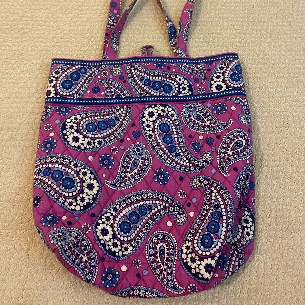 💜 Vera Bradley Large Button Tote